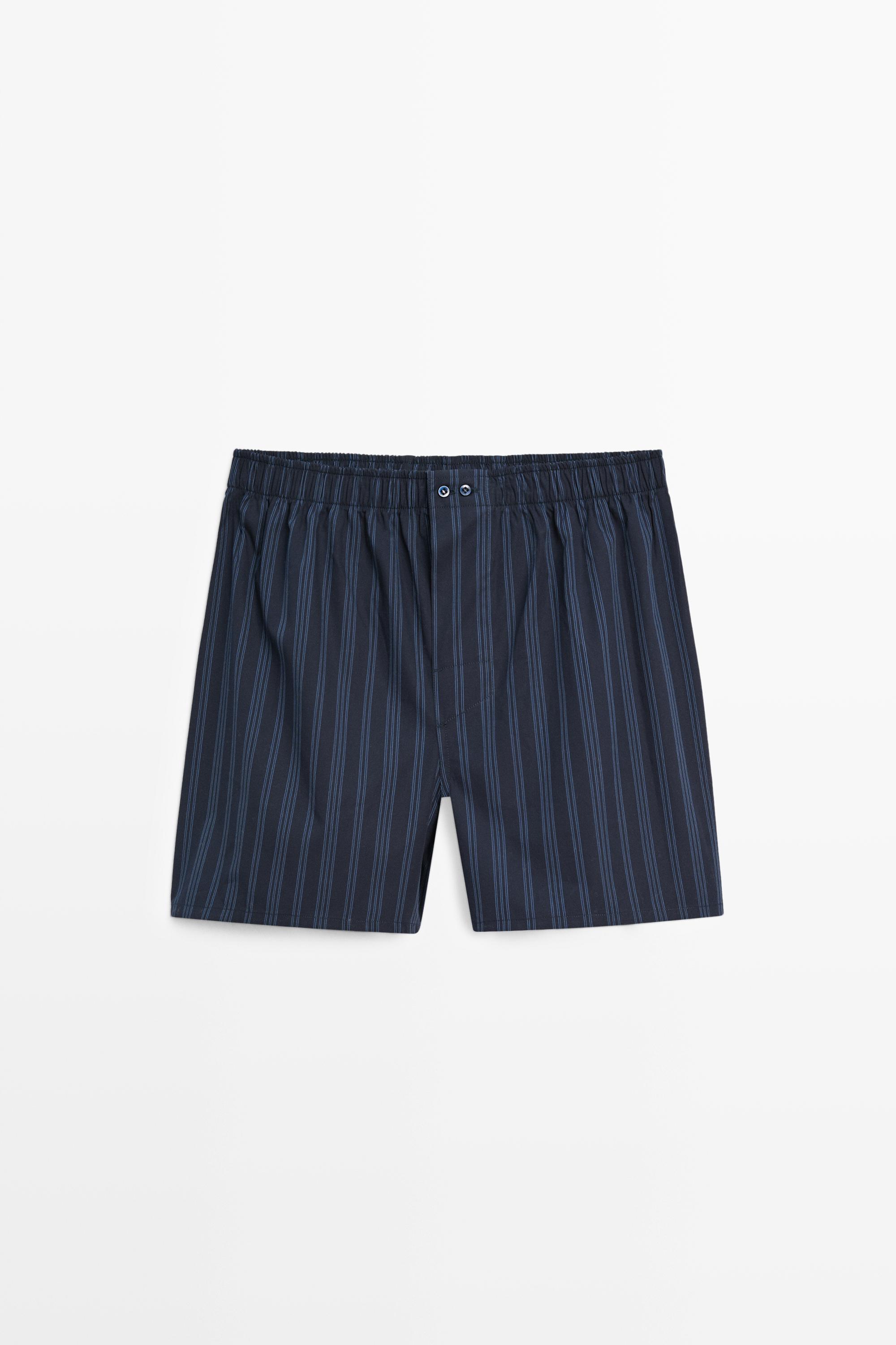 100% cotton striped boxers